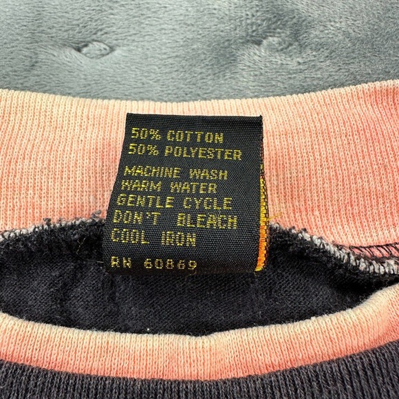 VINTAGE 90s Surf Shirt Adult Extra Large Black Pink Single Stitch Daytona Beach - Picture 10 of 13